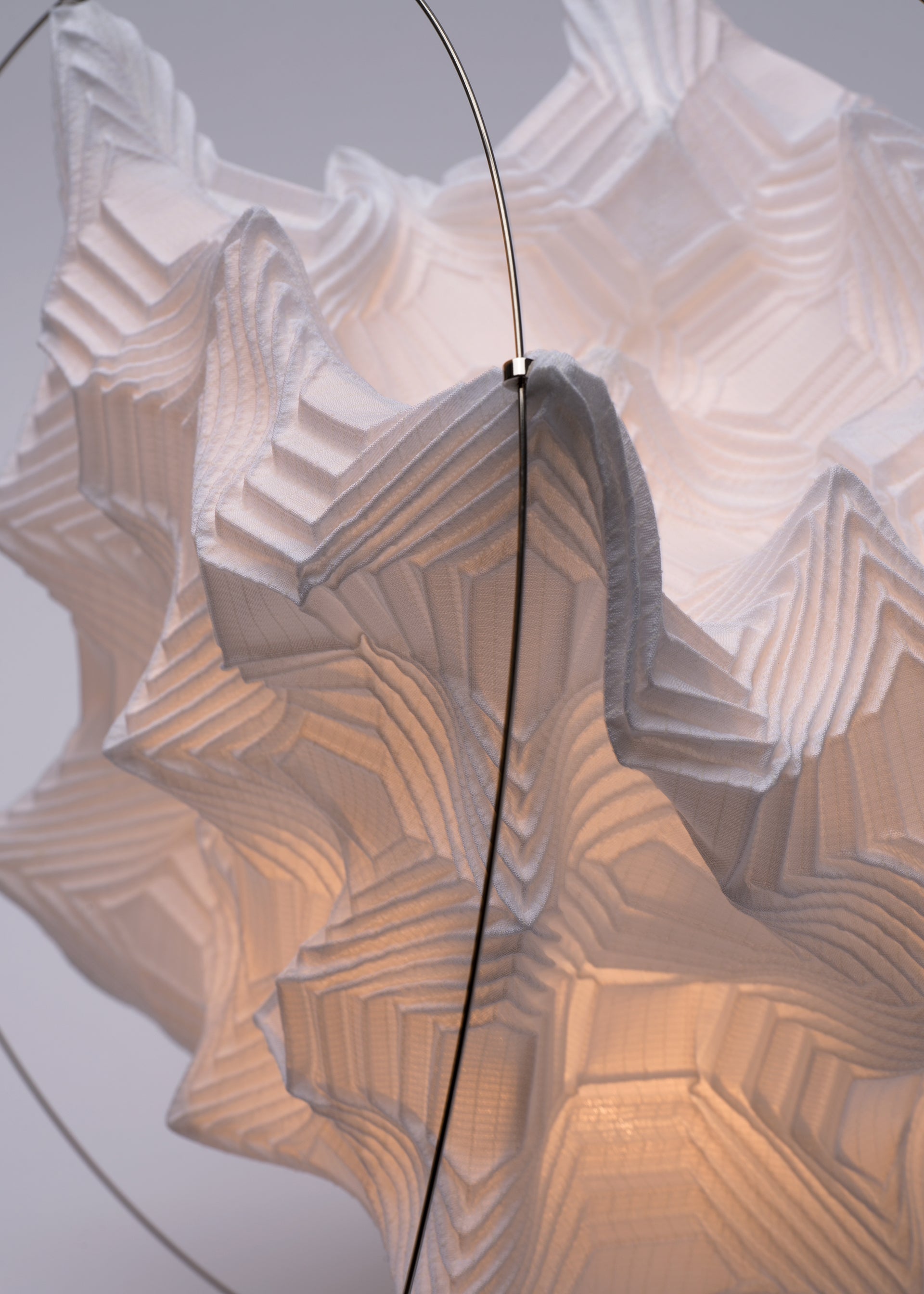 Issey Miyake TYPE-XIII O Series přenosná lampa bílá skládací