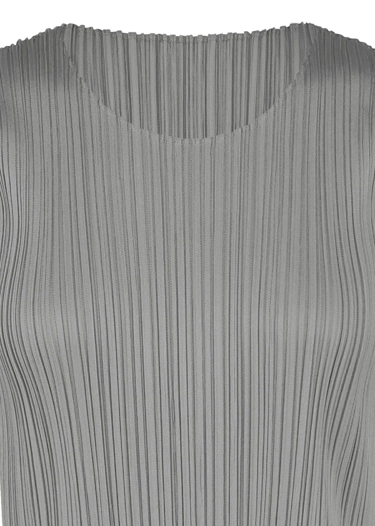 Issey Miyake Basics tílko light gray plisované