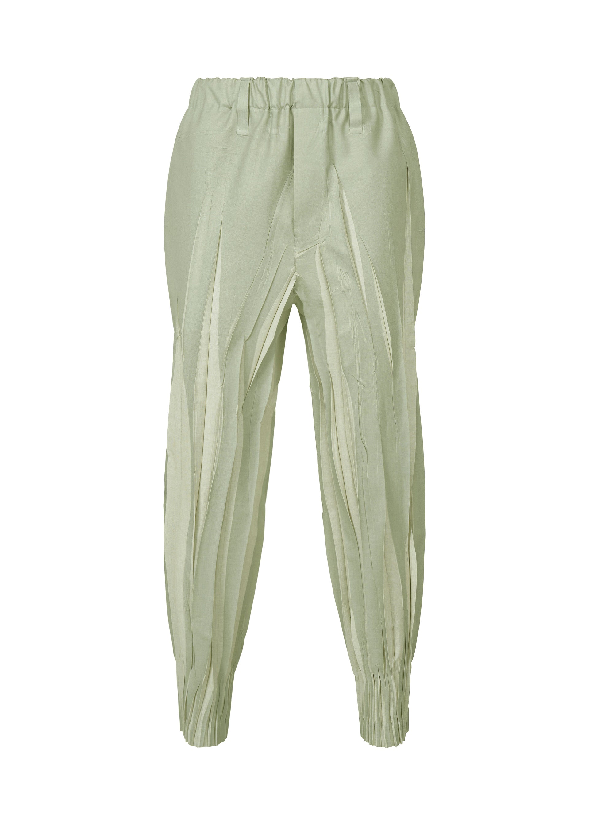 Issey Miyake EDGE strukturované kalhoty černé vel. 2