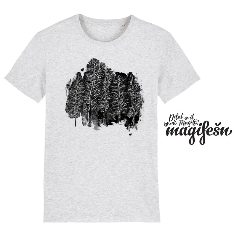 Magifešn XY Lesakraj unisex tričko z biobavlny