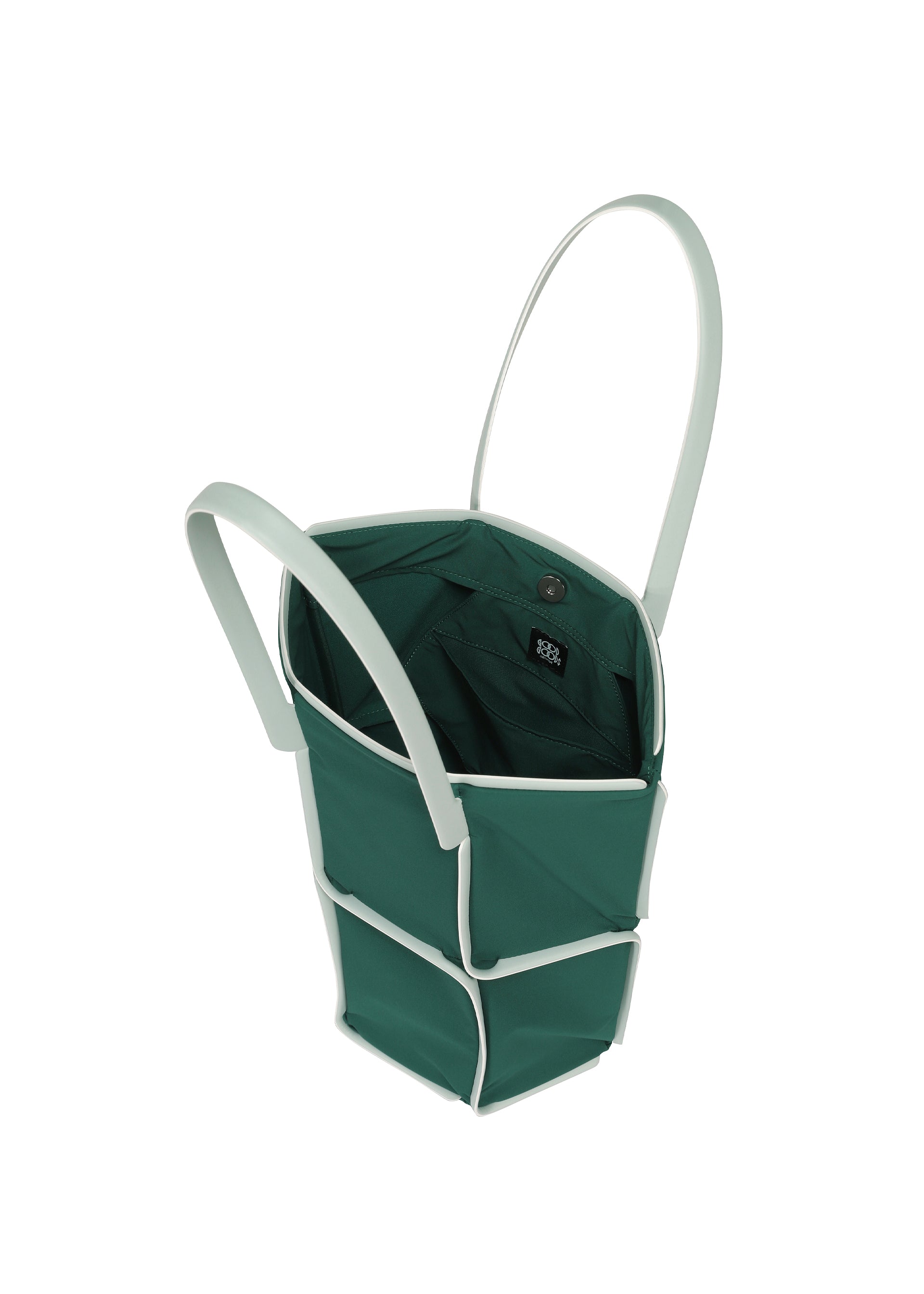 Issey Miyake Frame tote kabelka off white samonosná