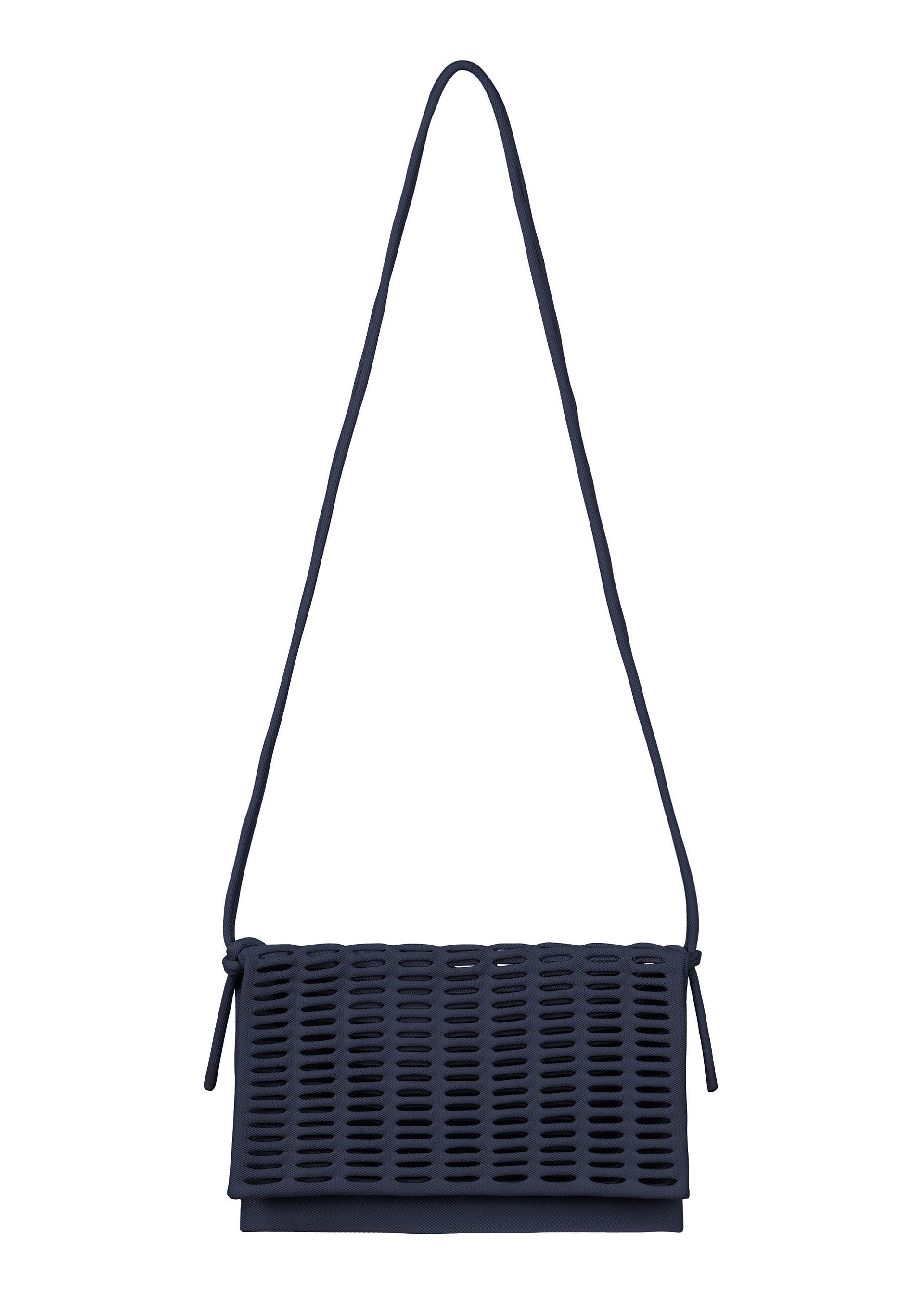 Issey Miyake Mokko Flap Pouch taška růžová pletená