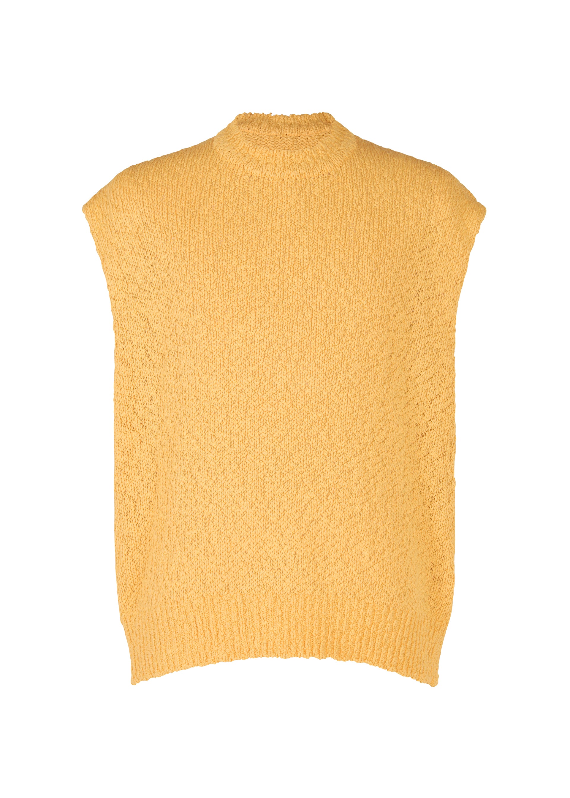 Issey Miyake Risotto Knit vesta oranžová bavlněná