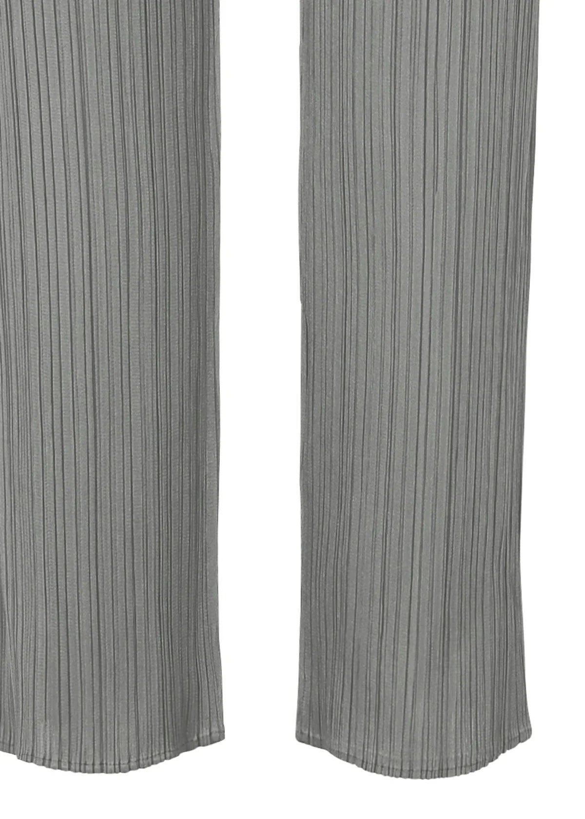 Issey Miyake Basics PP15001 kalhoty světle šedé