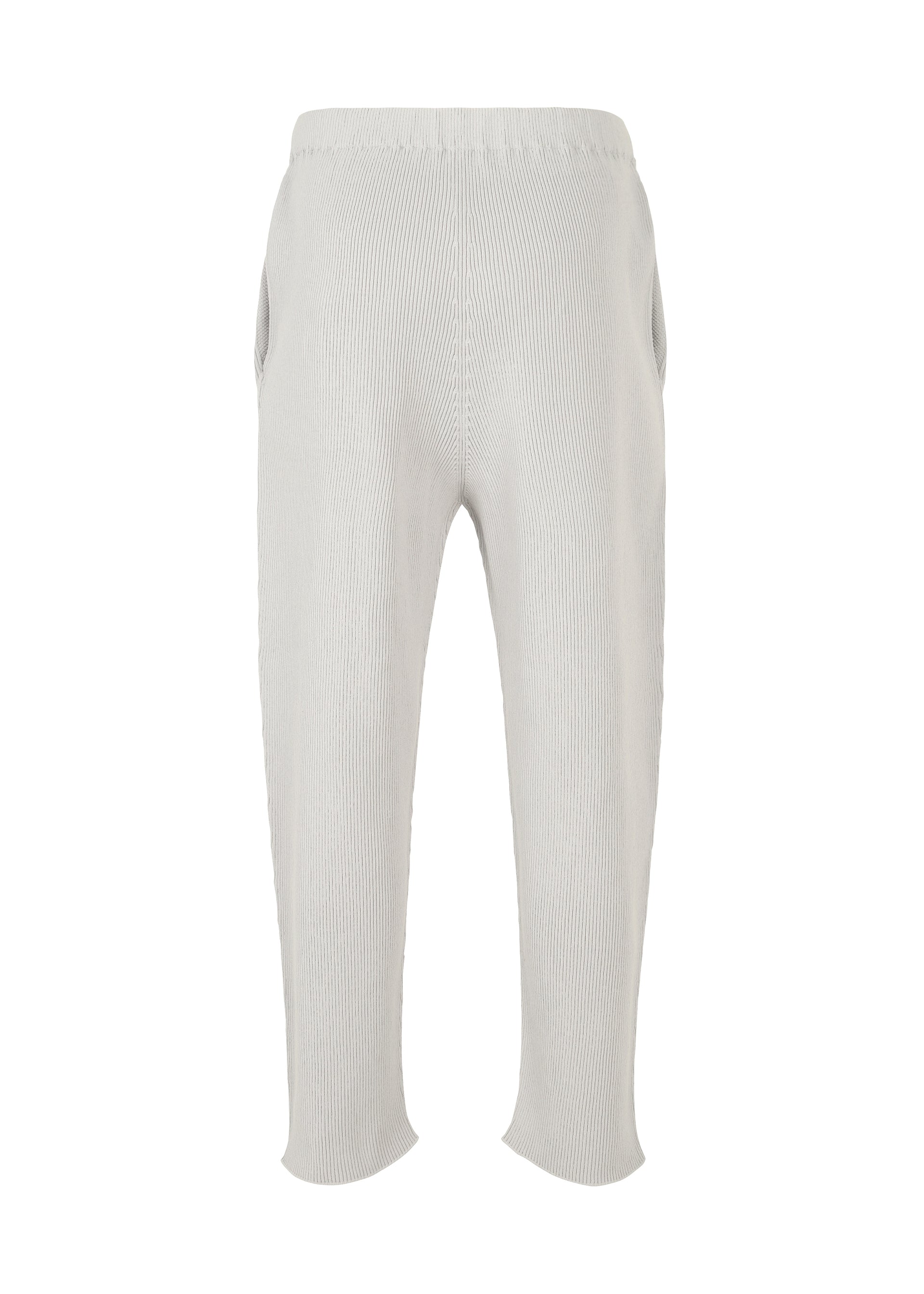 Issey Miyake Homme Plissé Basic Knit kalhoty černé pletené