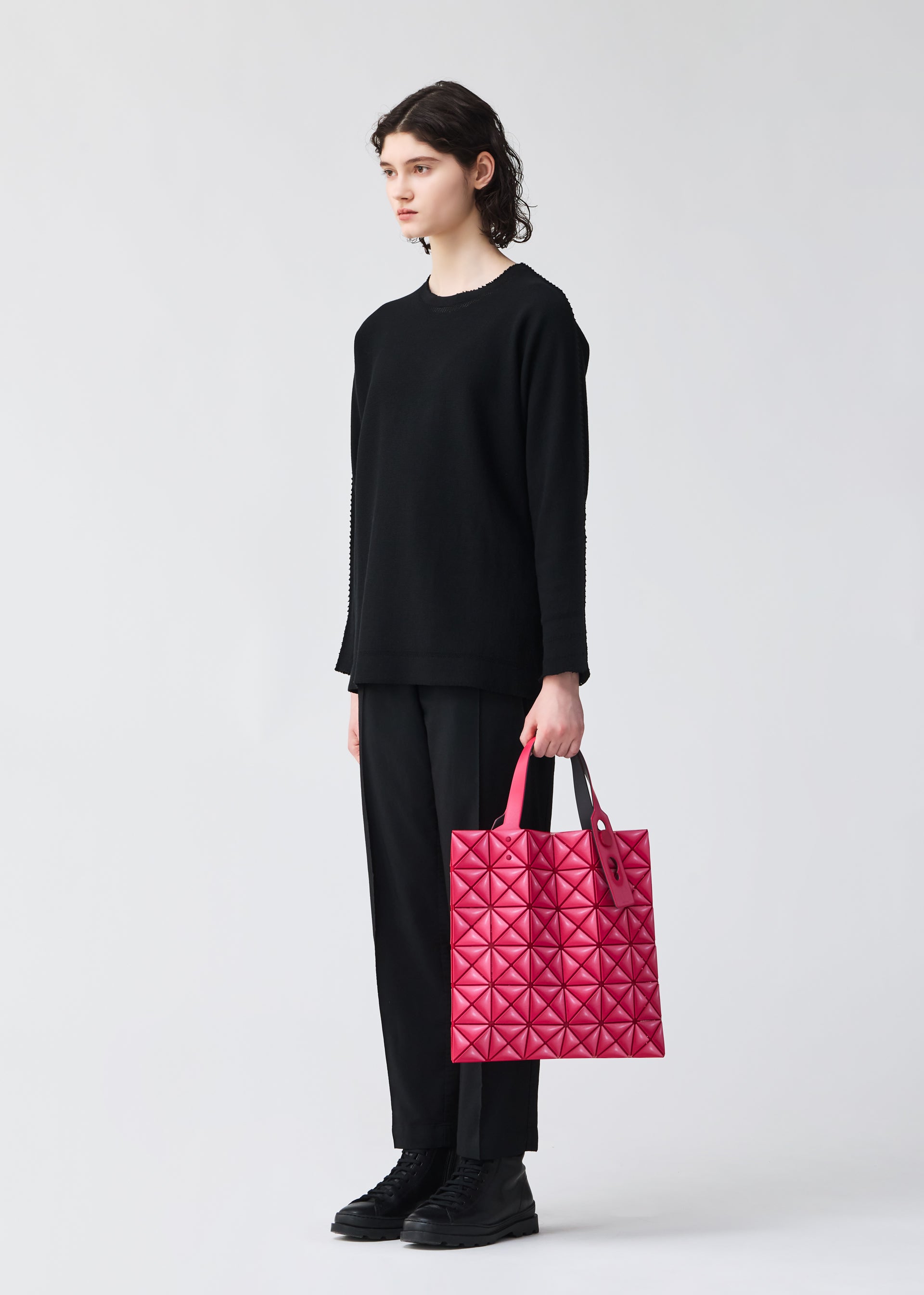 Bao Bao Issey Miyake Miniature tote šedá matná