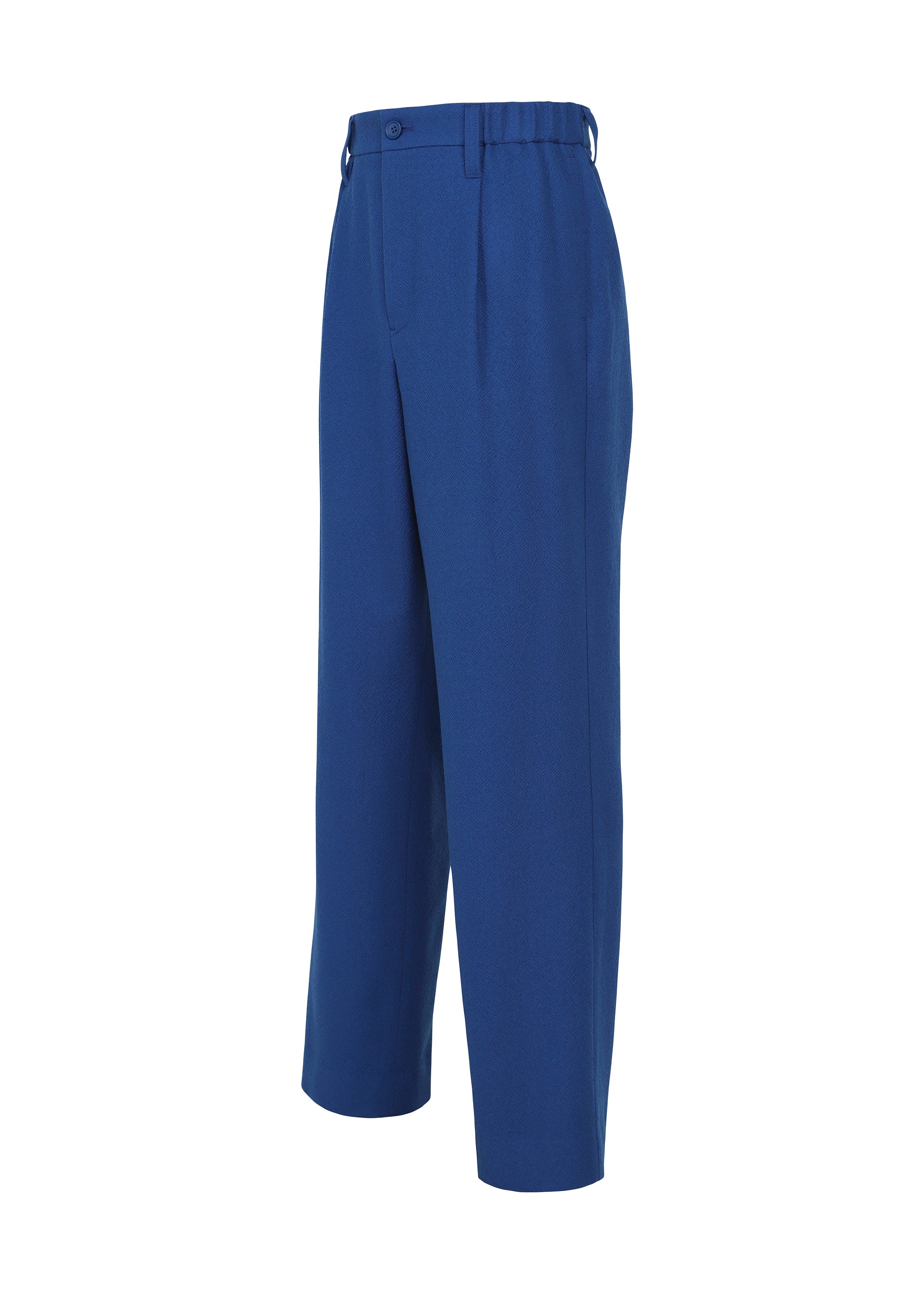 Issey Miyake Shrink Wool pánské kalhoty černé vlněné