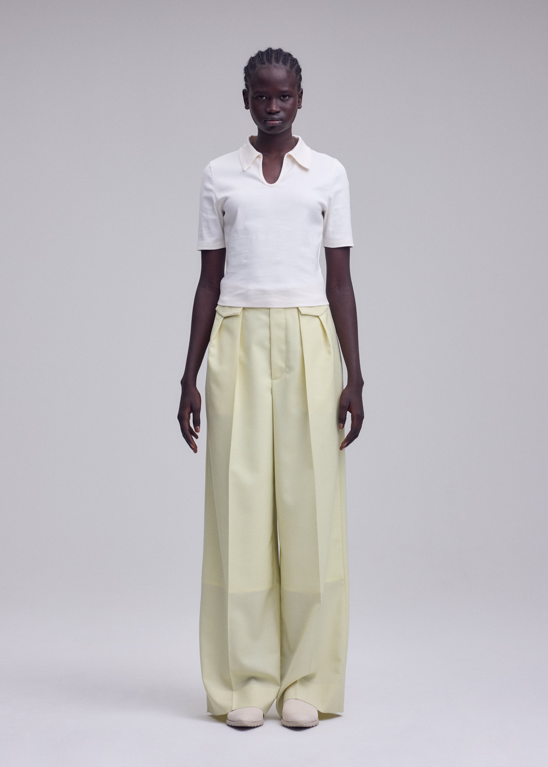 Issey Miyake Extension Cotton top s límečkem