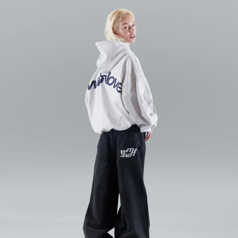 Norielle oversize mikina dámská černá s kapucí