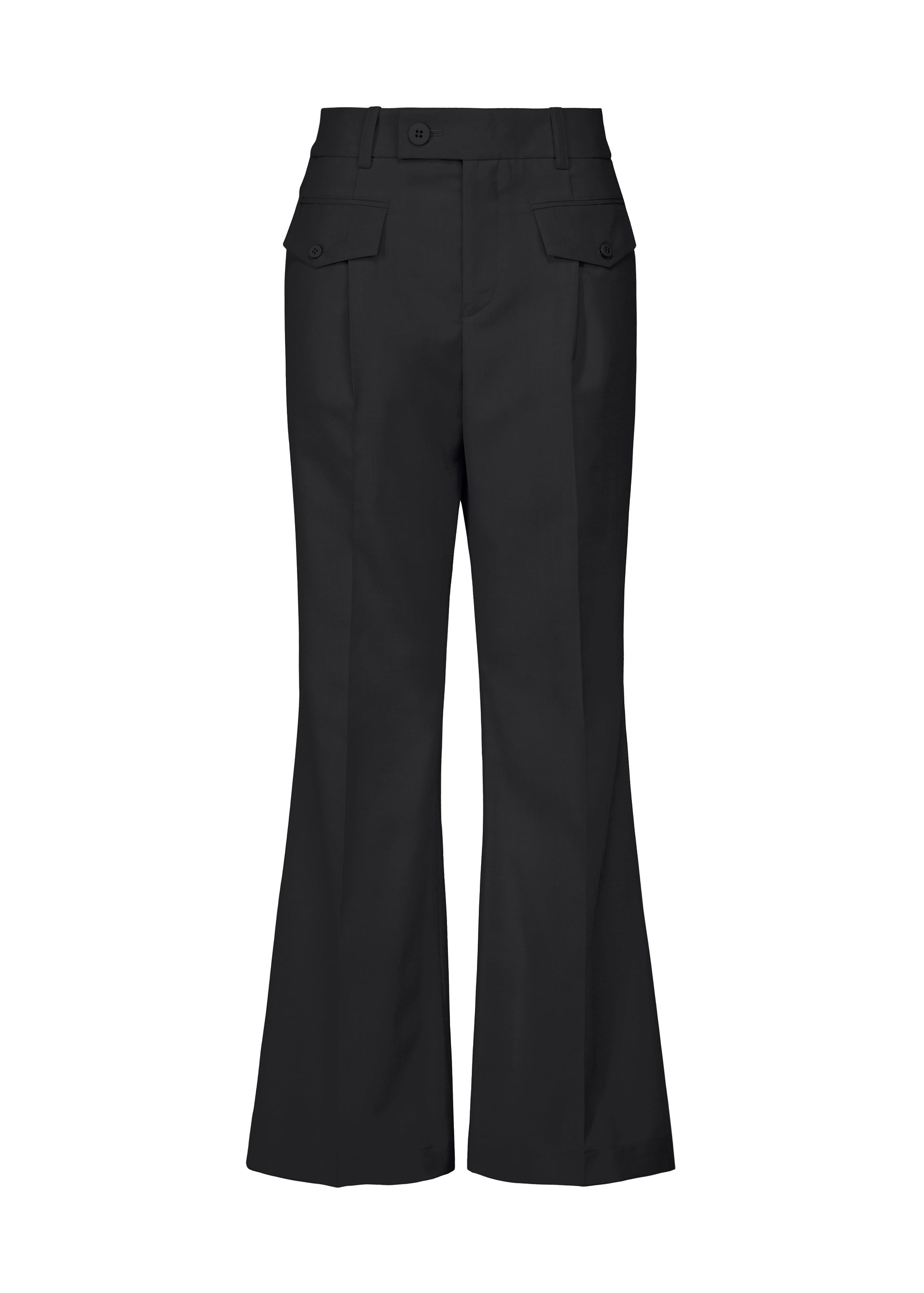 Issey Miyake HONEST ENSEMBLE flare kalhoty šedé