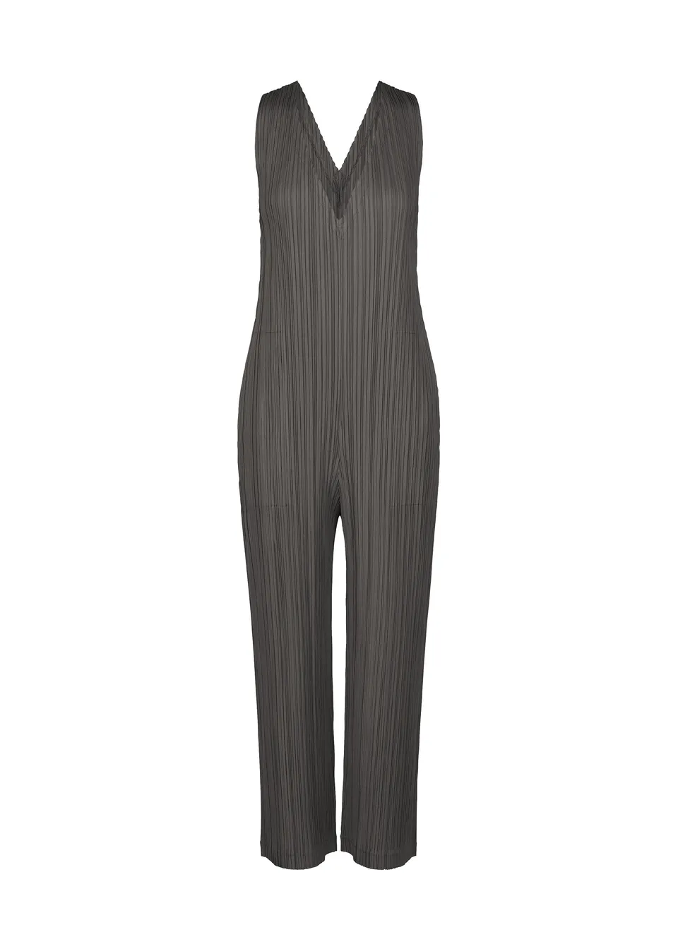Issey Miyake Pleats Please Thicker Bottoms 2 overal charcoal silný úplet
