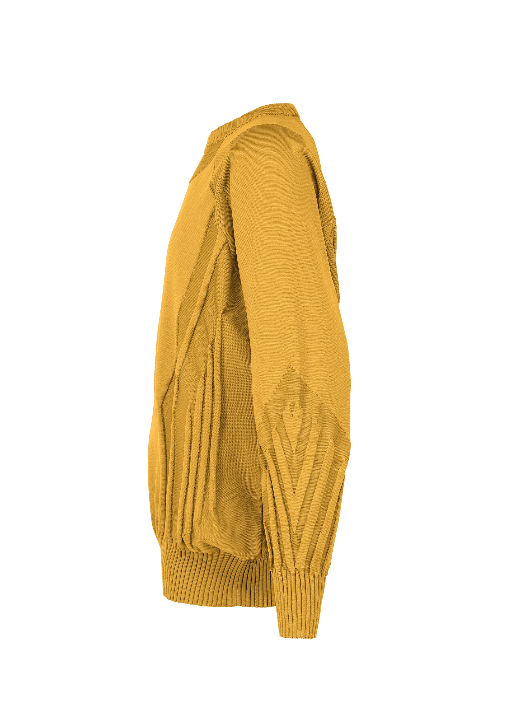 Issey Miyake Type-K 001 svetr dark yellow strečový