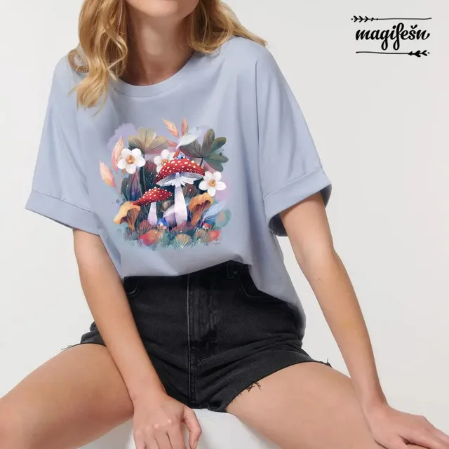 Magifešn Kimono Magický les tričko Cold oversize