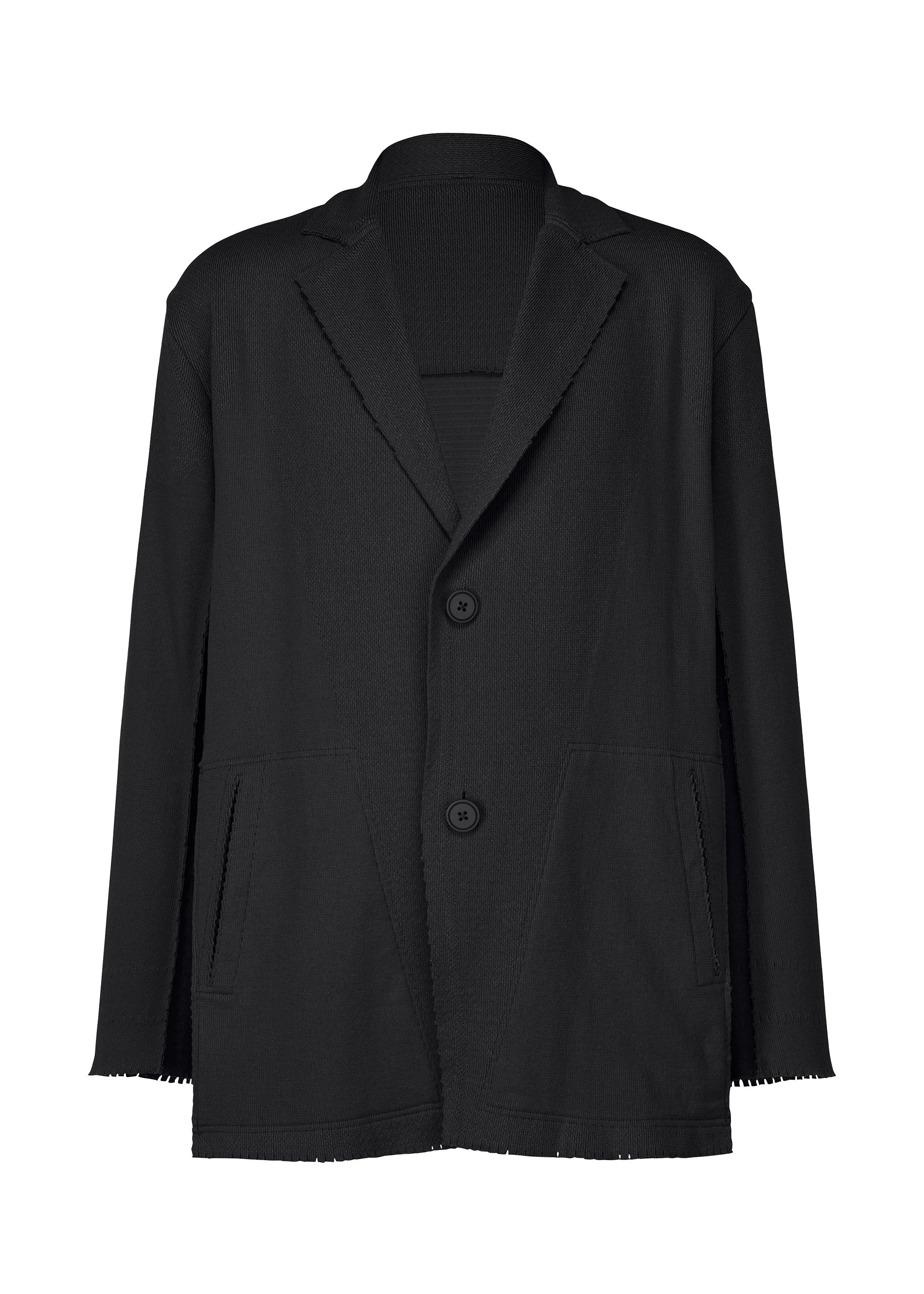 Issey Miyake Type-A 003 bunda světle šedá pletená