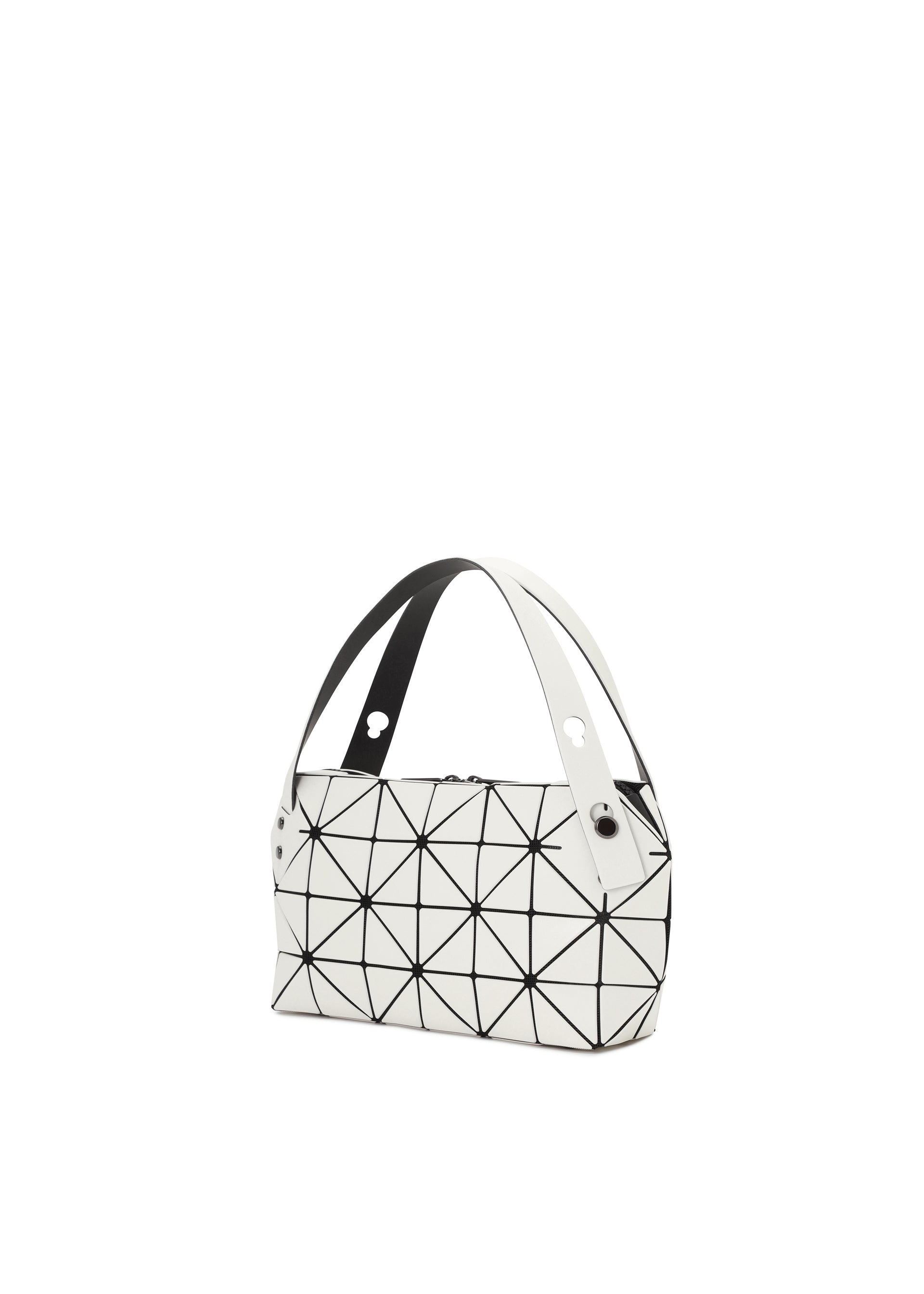 Issey Miyake Bao Bao Boston kabelka Off White mini