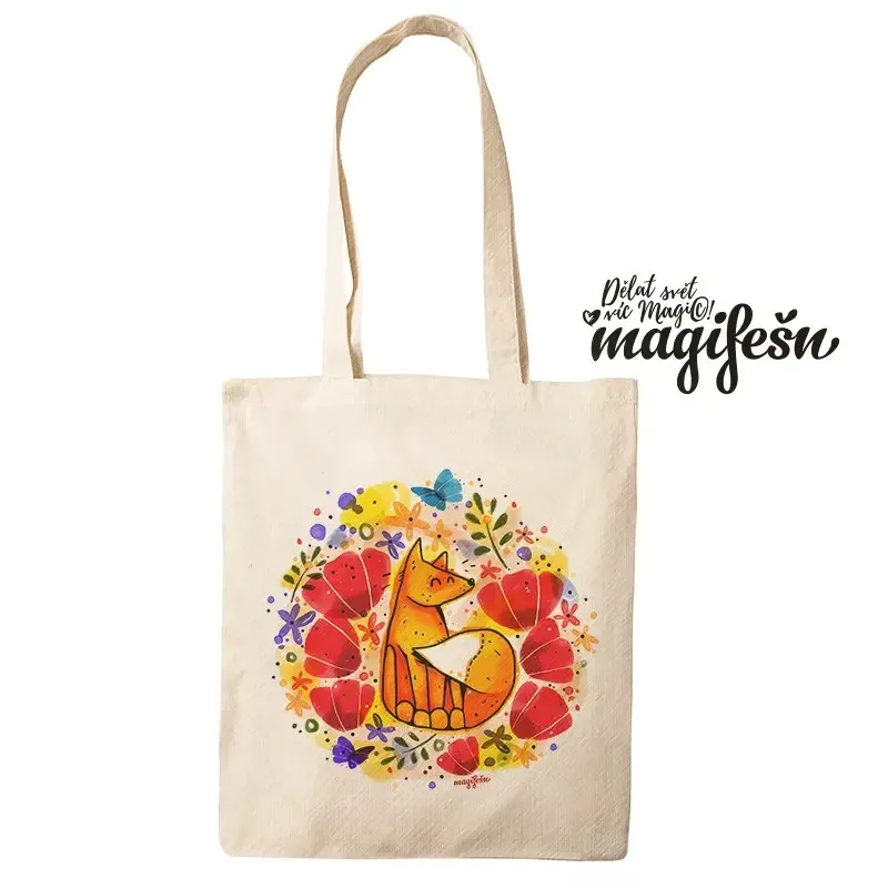 Magifešn Medium Liška v máku taška recyklovaná
