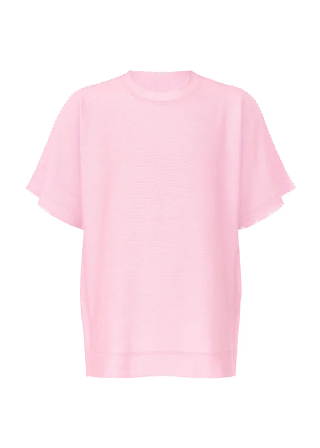 Issey Miyake Type-A 001-1 top světle růžová s krátkým rukávem