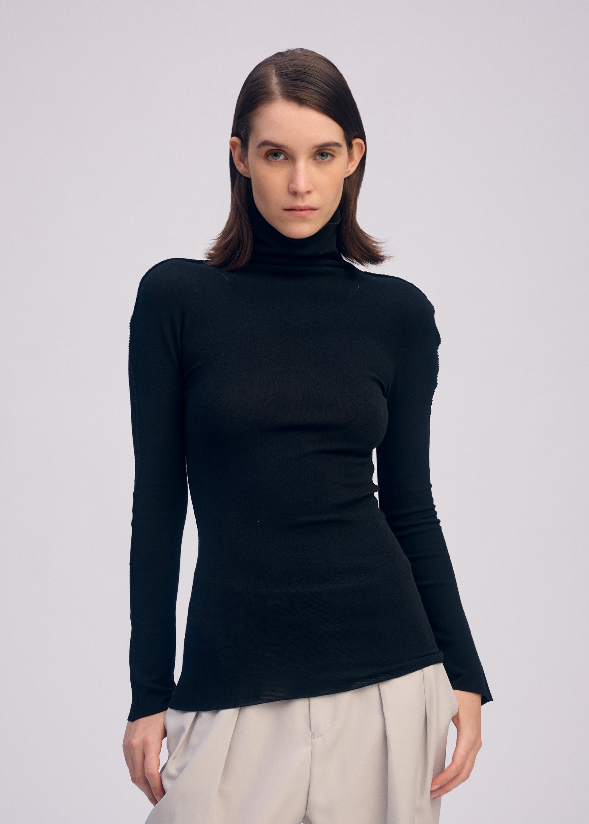 Issey Miyake Cotton Baguette top černý vel. 2