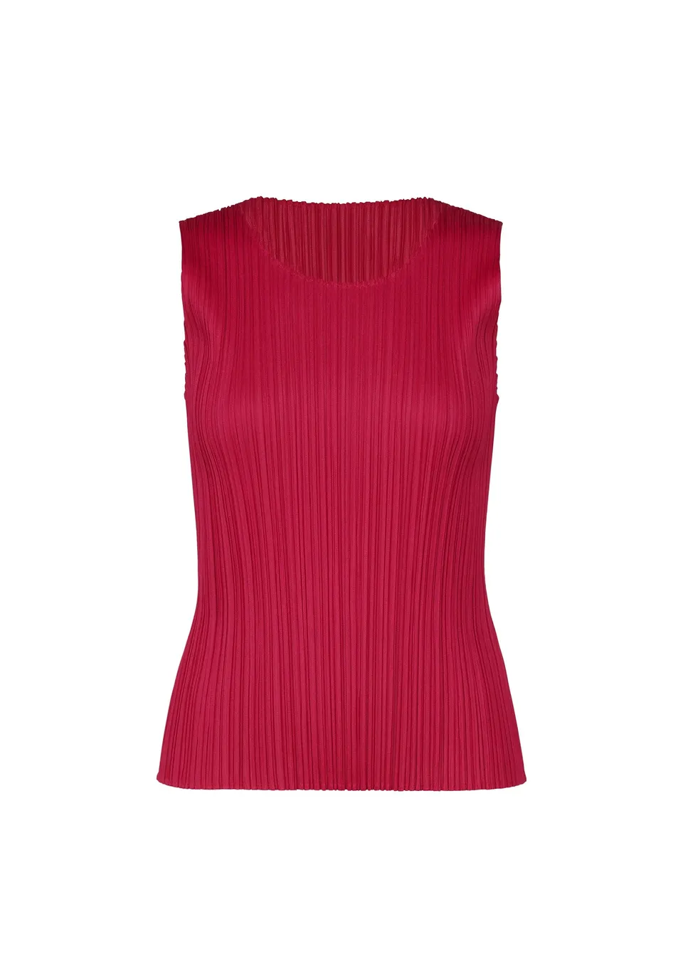 Issey Miyake Colorful Basics 4 top bez rukávů karmínový
