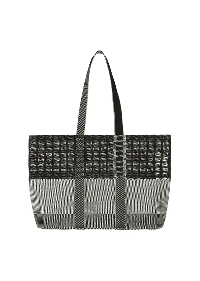 Issey Miyake Mokko Tote Mix tote Cloud Gray Mix pevný úplet
