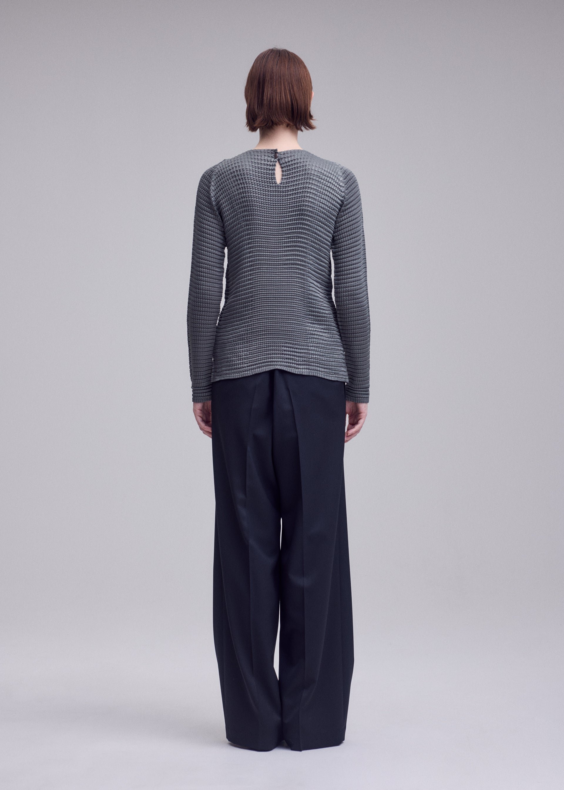 Issey Miyake Suede Like Pleats triko černá, vel. 2