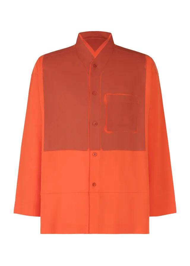 Issey Miyake Homme Plissé Press košile červená vel. 3