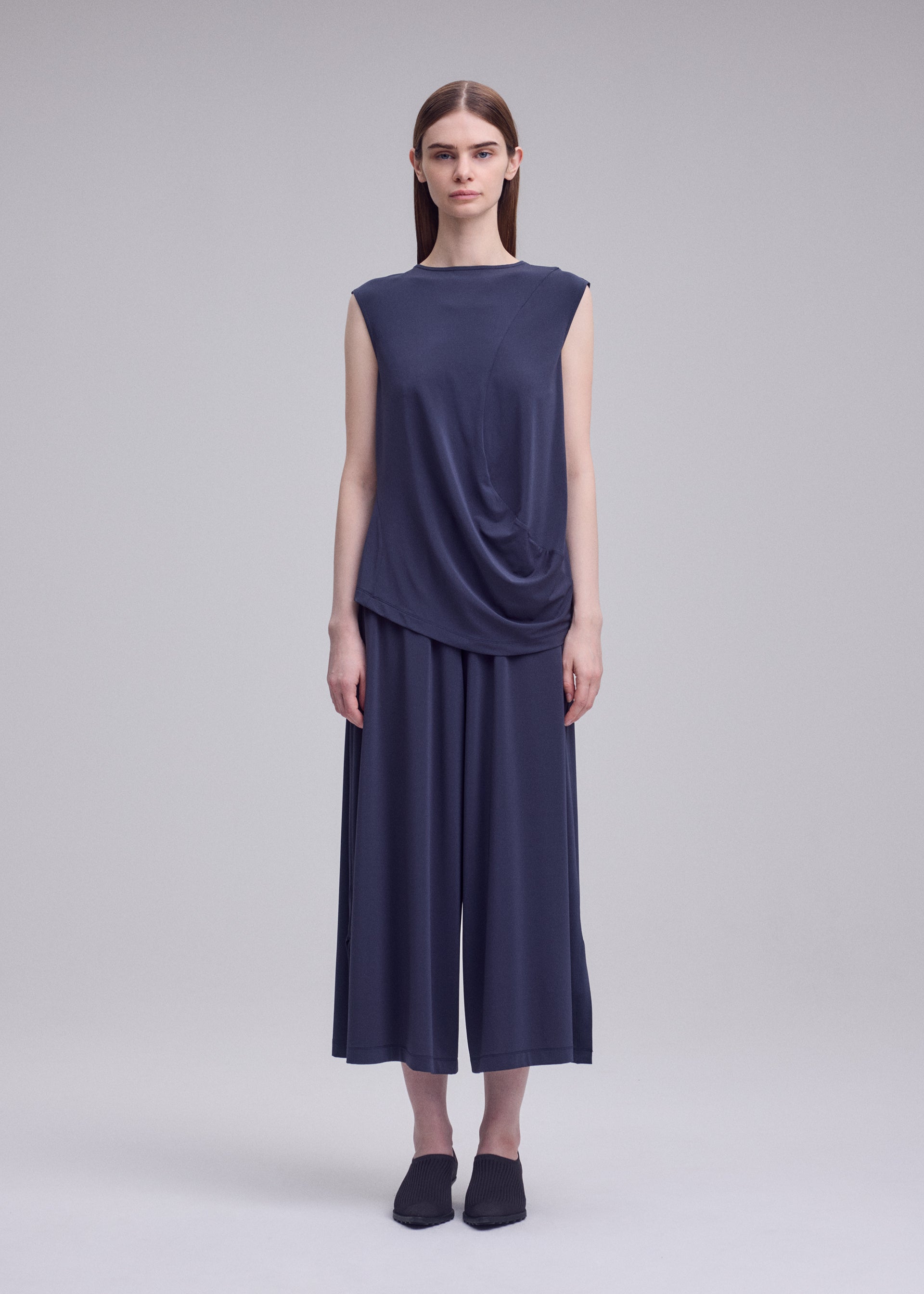 Issey Miyake Drape Jersey-68 kalhoty černé vel. 2
