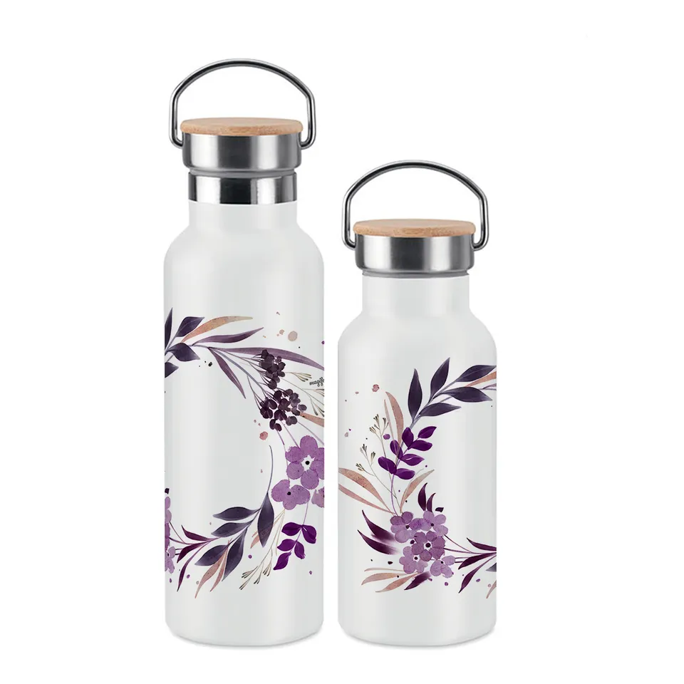 Magifešn Věneček termoska 500 ml Něžná fialová nerez