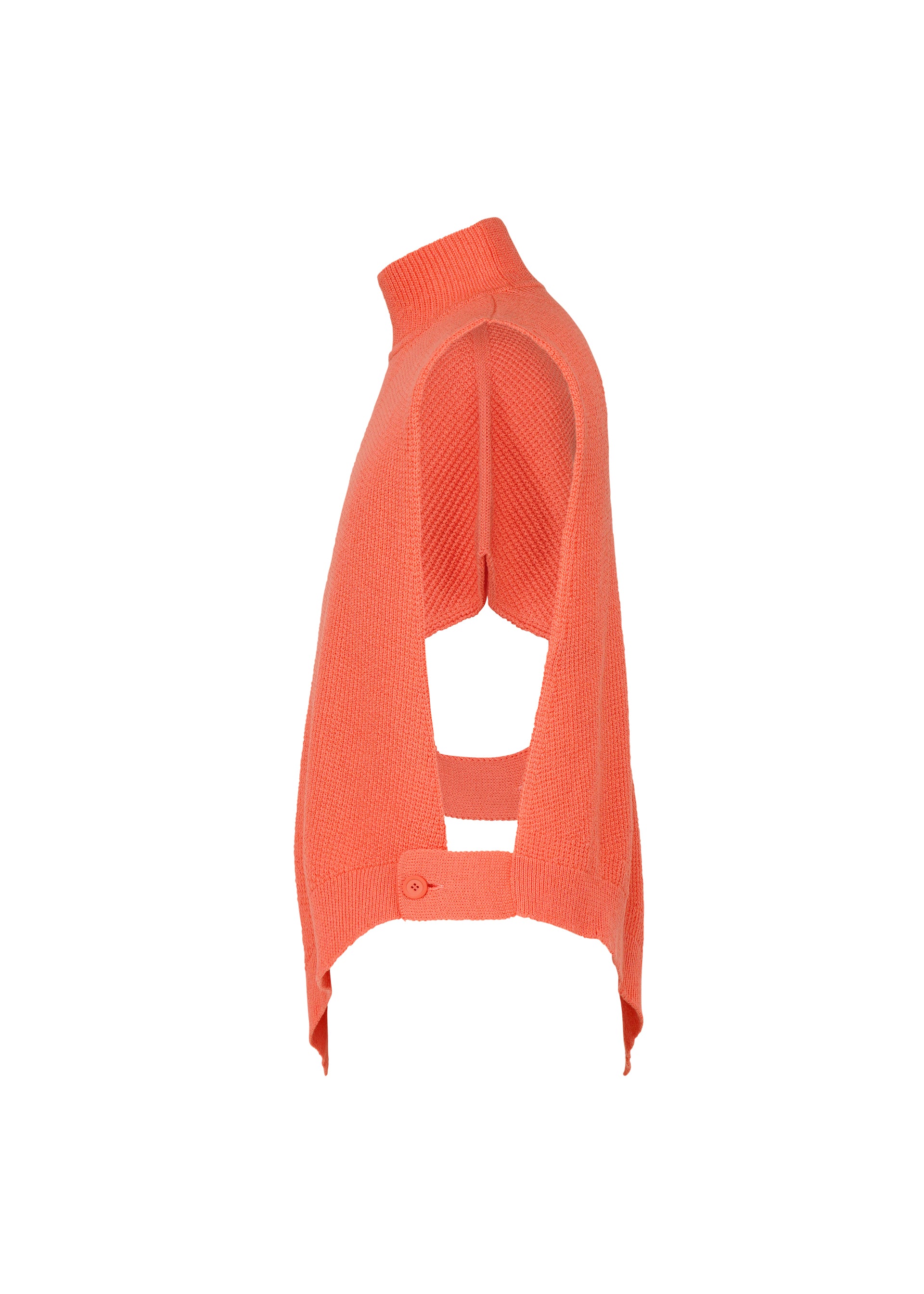 Issey Miyake Wafer Knit top černý asymetrický pánský