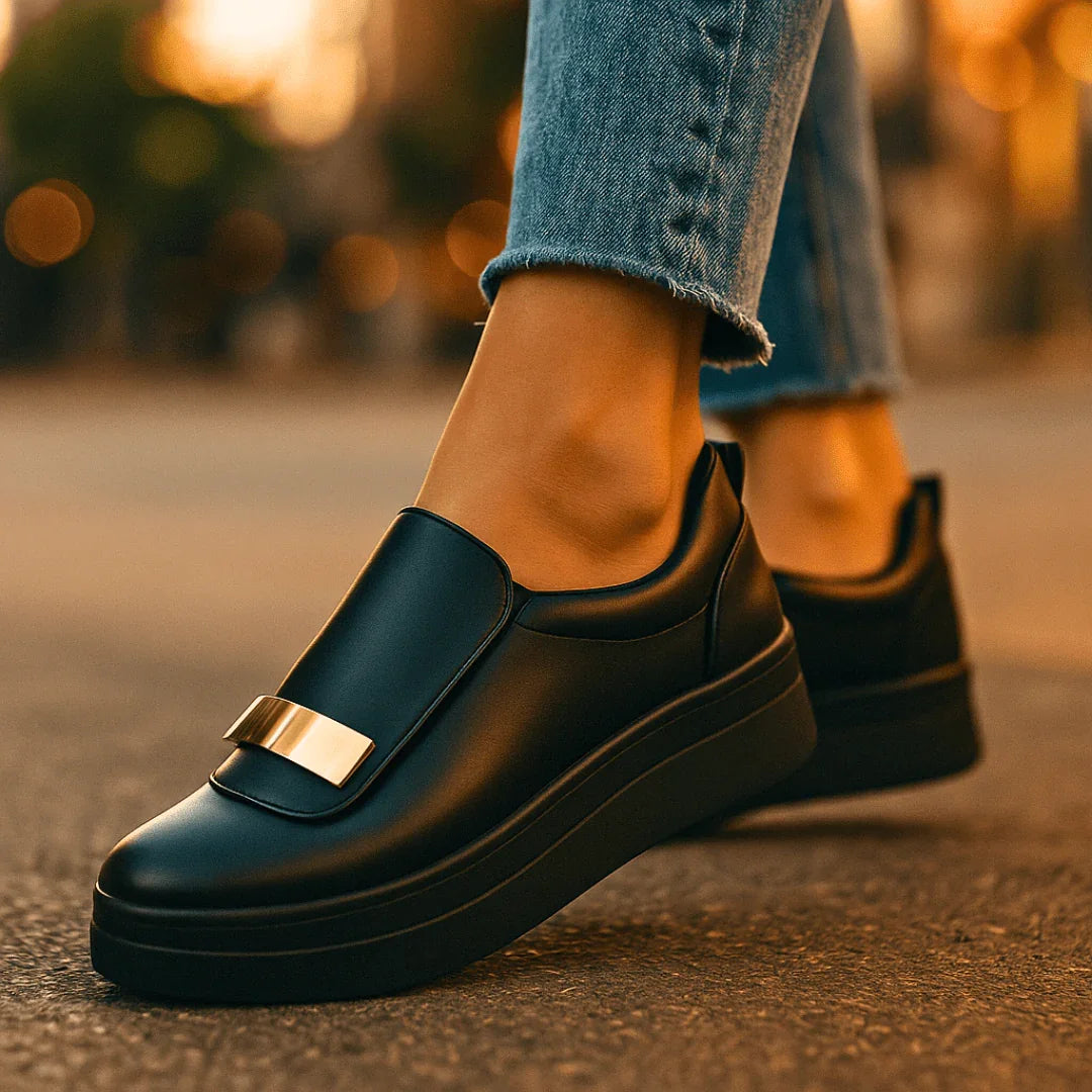 Norielle slip-on tenisky na platformě bílé