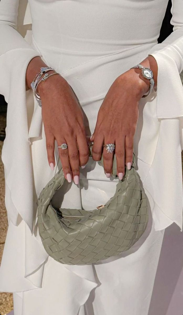 Norielle hobo kabelka černá pletená s kulatým uchem