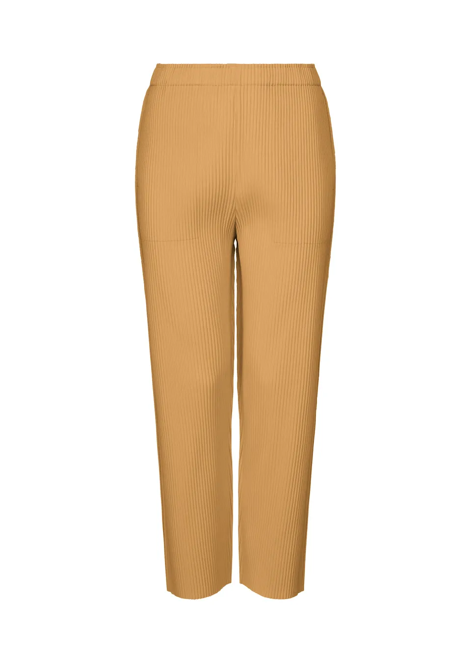 Issey Miyake Fine Knit Pleats MI64KF261 dámské kalhoty camel