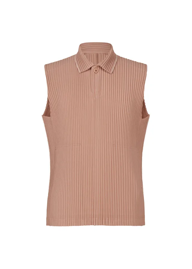 Homme Plissé Issey Miyake Embroidery Stripes top bez rukávů