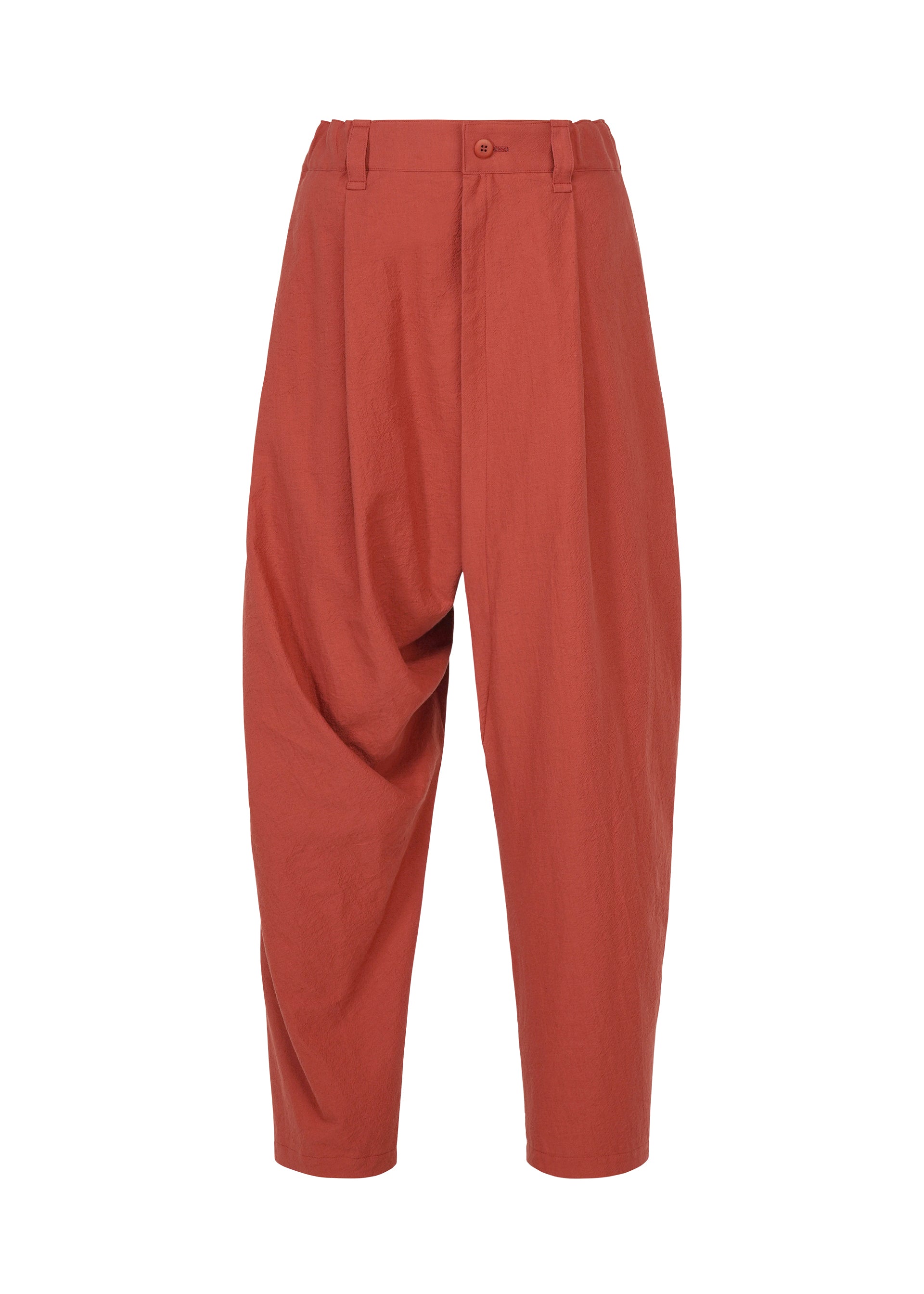Issey Miyake Cotton Yak LA63FF174 kalhoty šedé vlněné