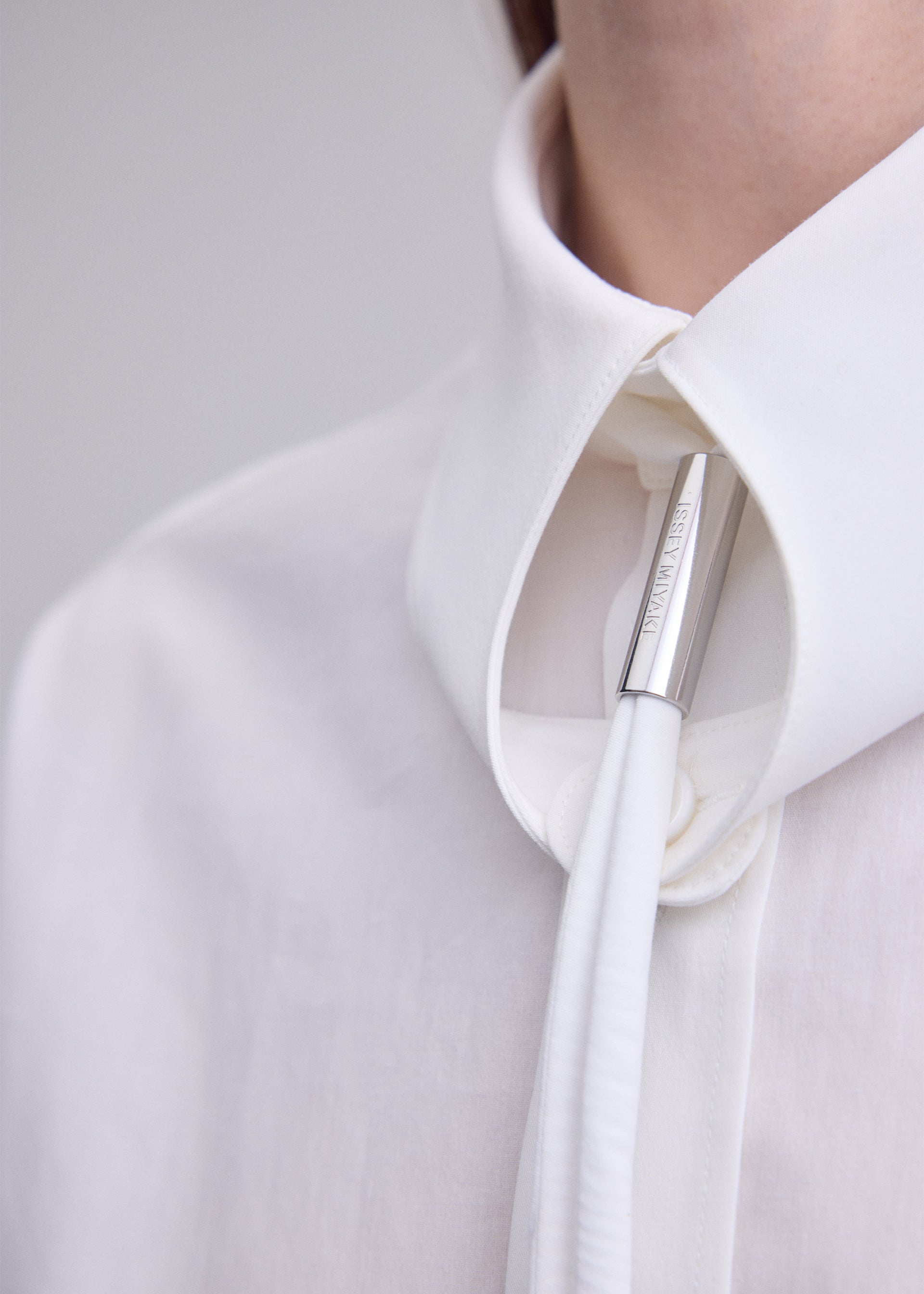 Issey Miyake Monsieur Shirt košile White bavlněná