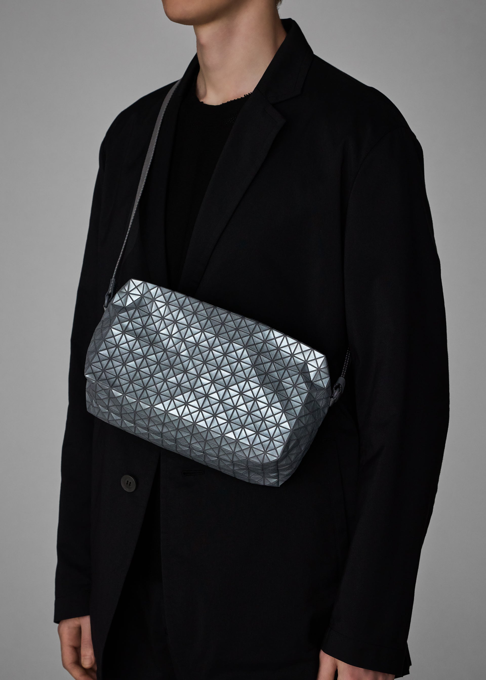 Issey Miyake Saddle Bag Reflector kabelka silver
