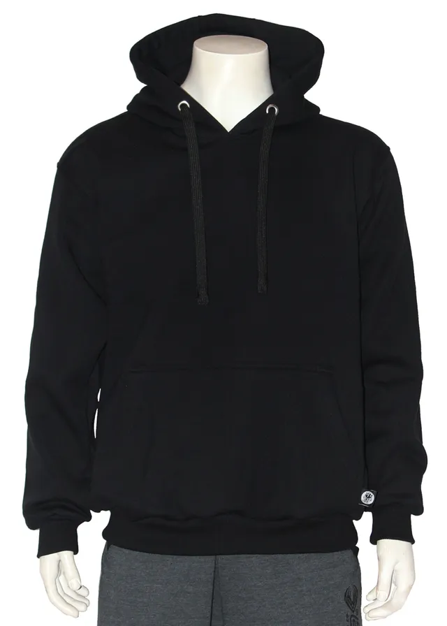 Alien DNA PURE Hoodie Black pánská mikina černá bavlna