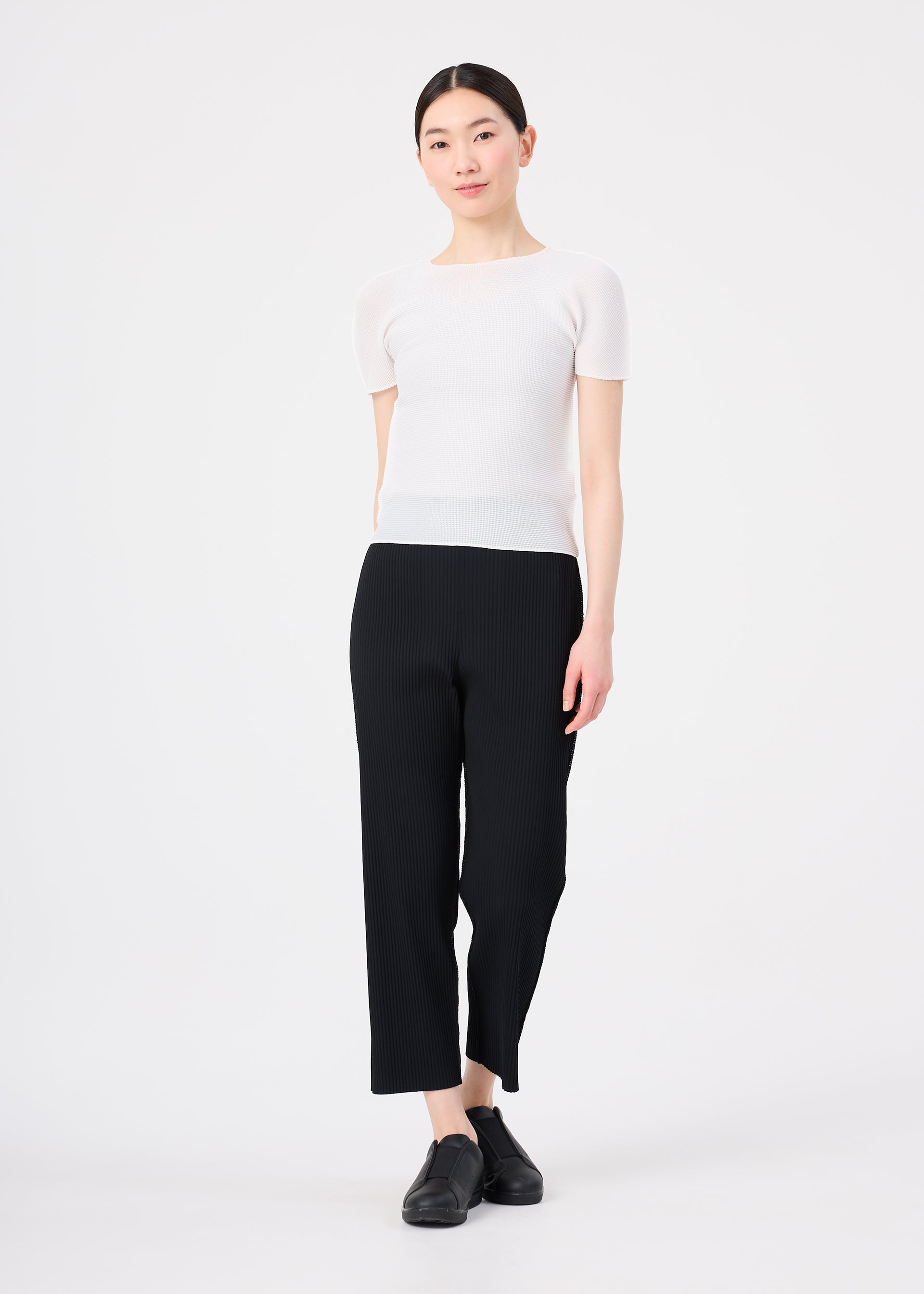 Issey Miyake Stretch Pleats top černý plisovaný