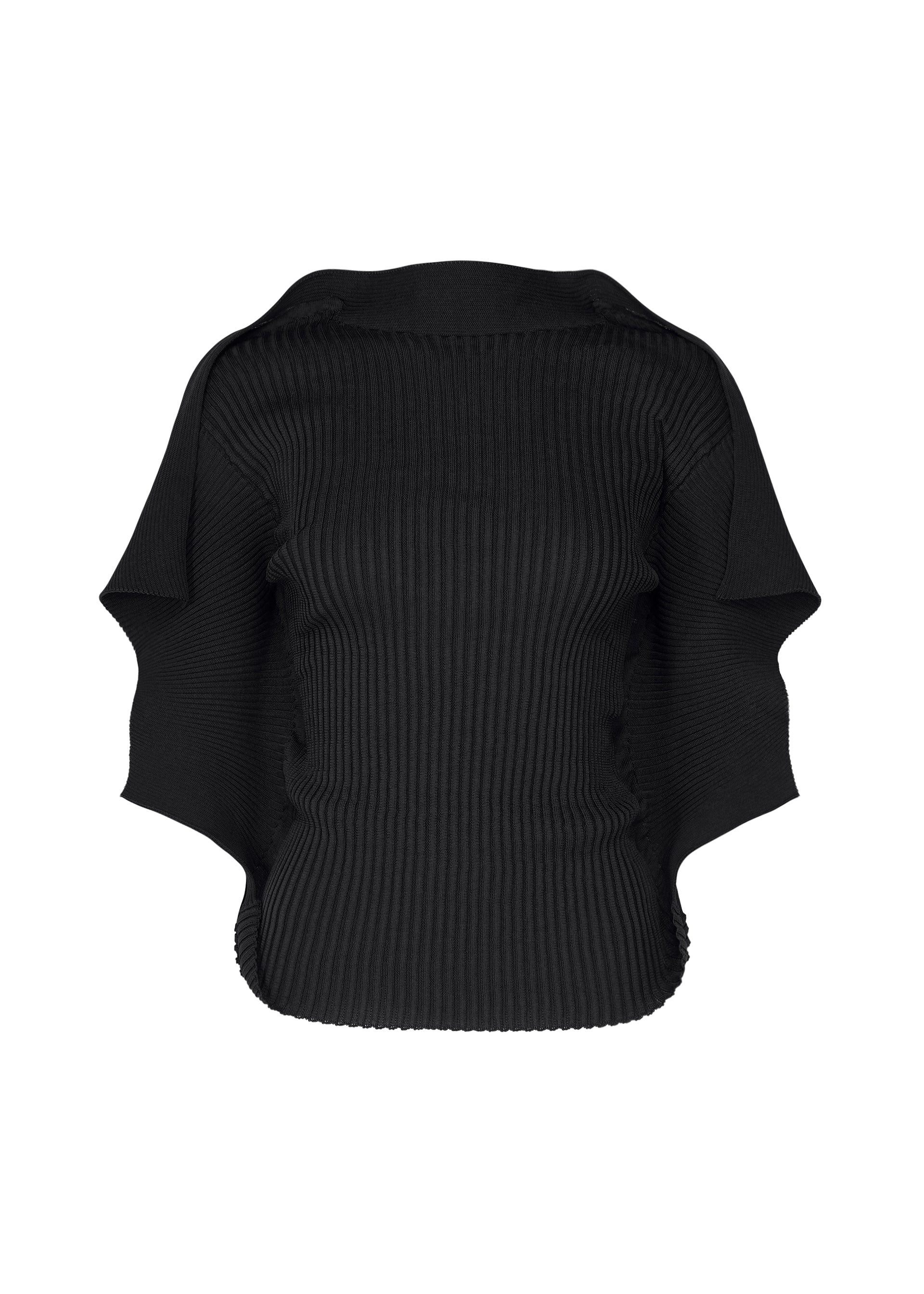 Issey Miyake Prance pletený top ivory lehký strečový