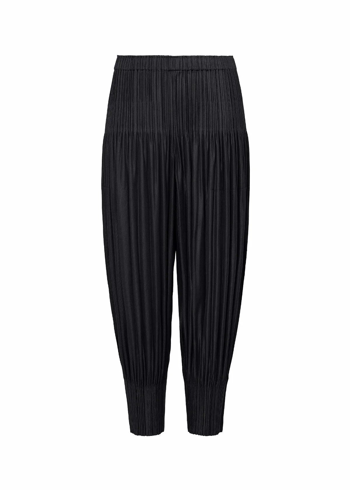 Issey Miyake Fluffy Basics kalhoty černá hladké