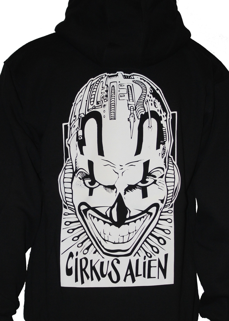 Alien DNA CA Not Dead Yet mikina černá na zip 340gsm
