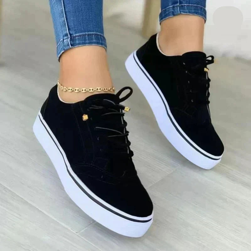 Norielle dámské šněrovací sneakersy černé