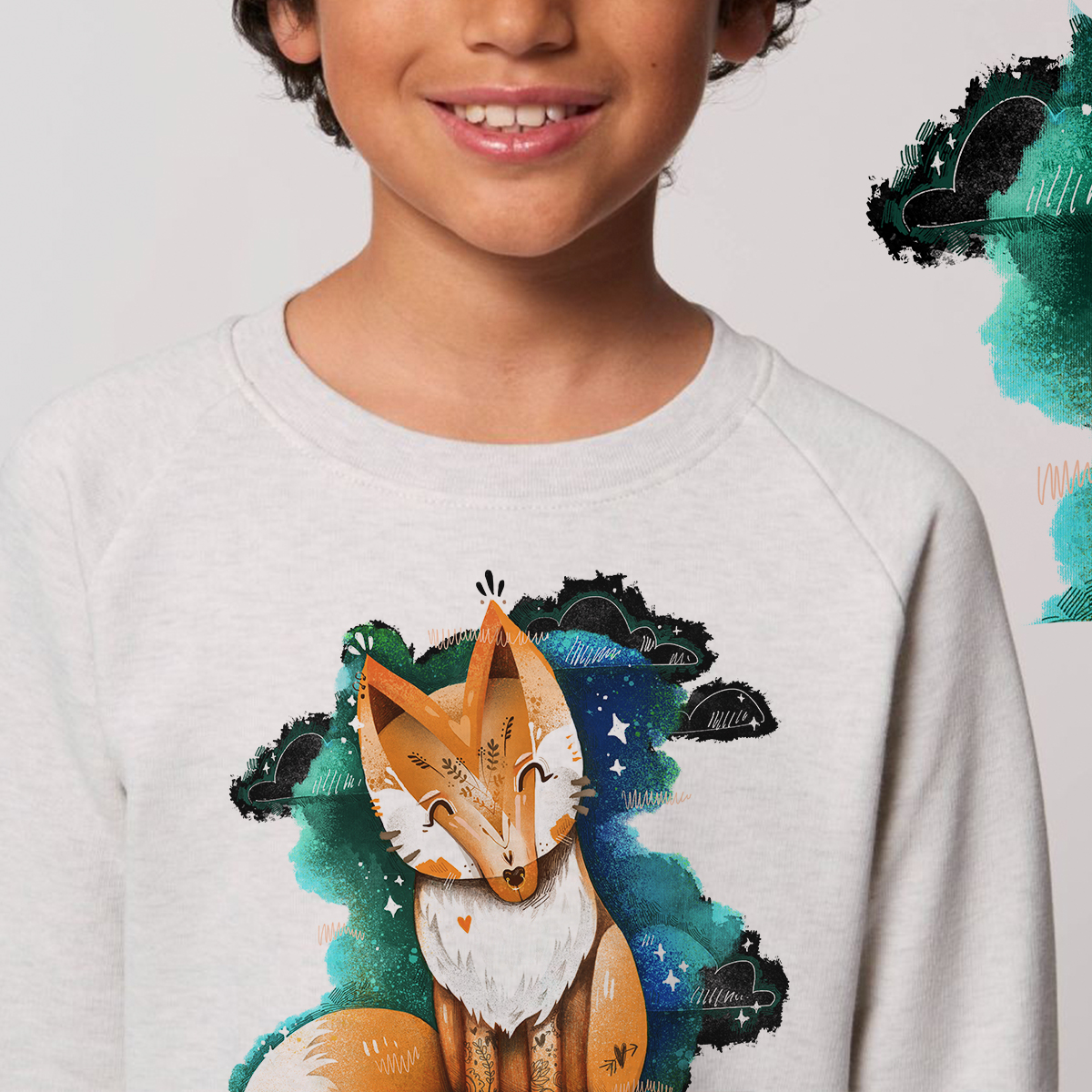 Magifešn BIO mikina KIDS Sama sebou dětská biobavlna