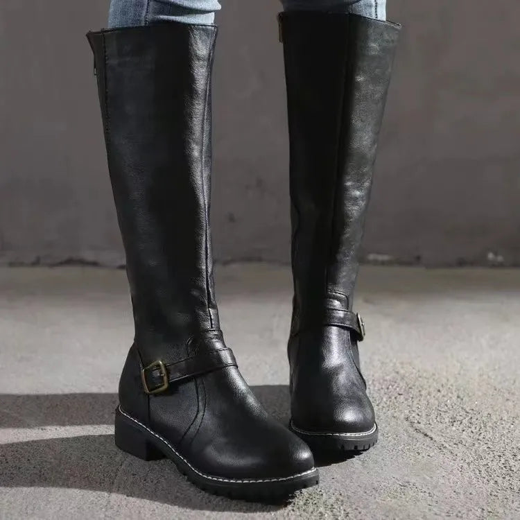Norielle Bottes Hautes kozačky světle hnědé
