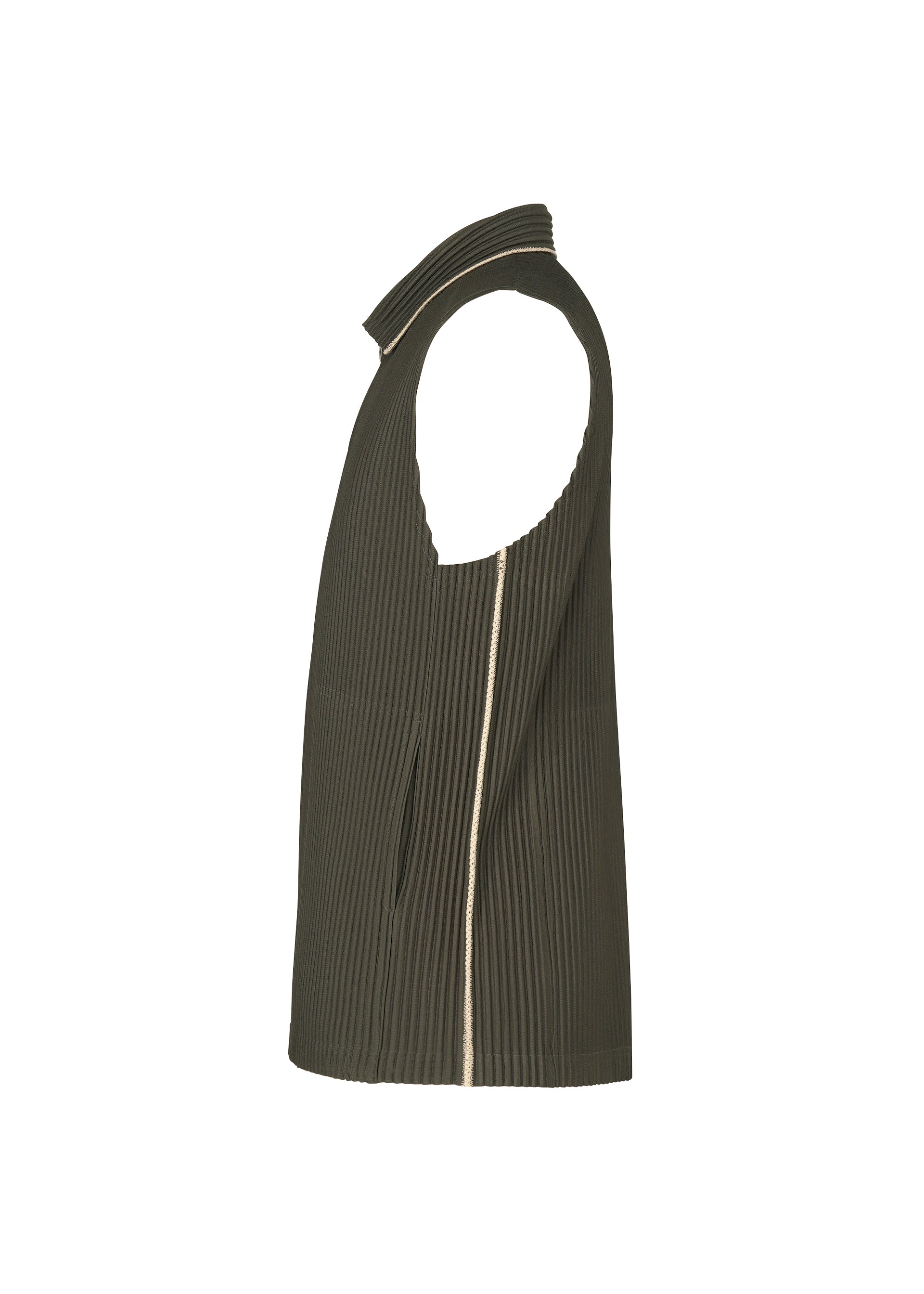 Homme Plissé Issey Miyake Embroidery Stripes top bez rukávů