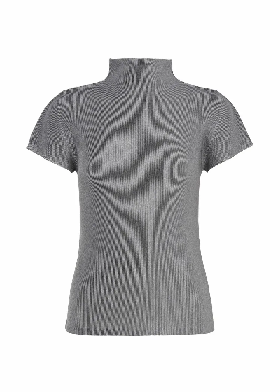 Issey Miyake Mist Basics plisovaný top světle šedý vel. 3