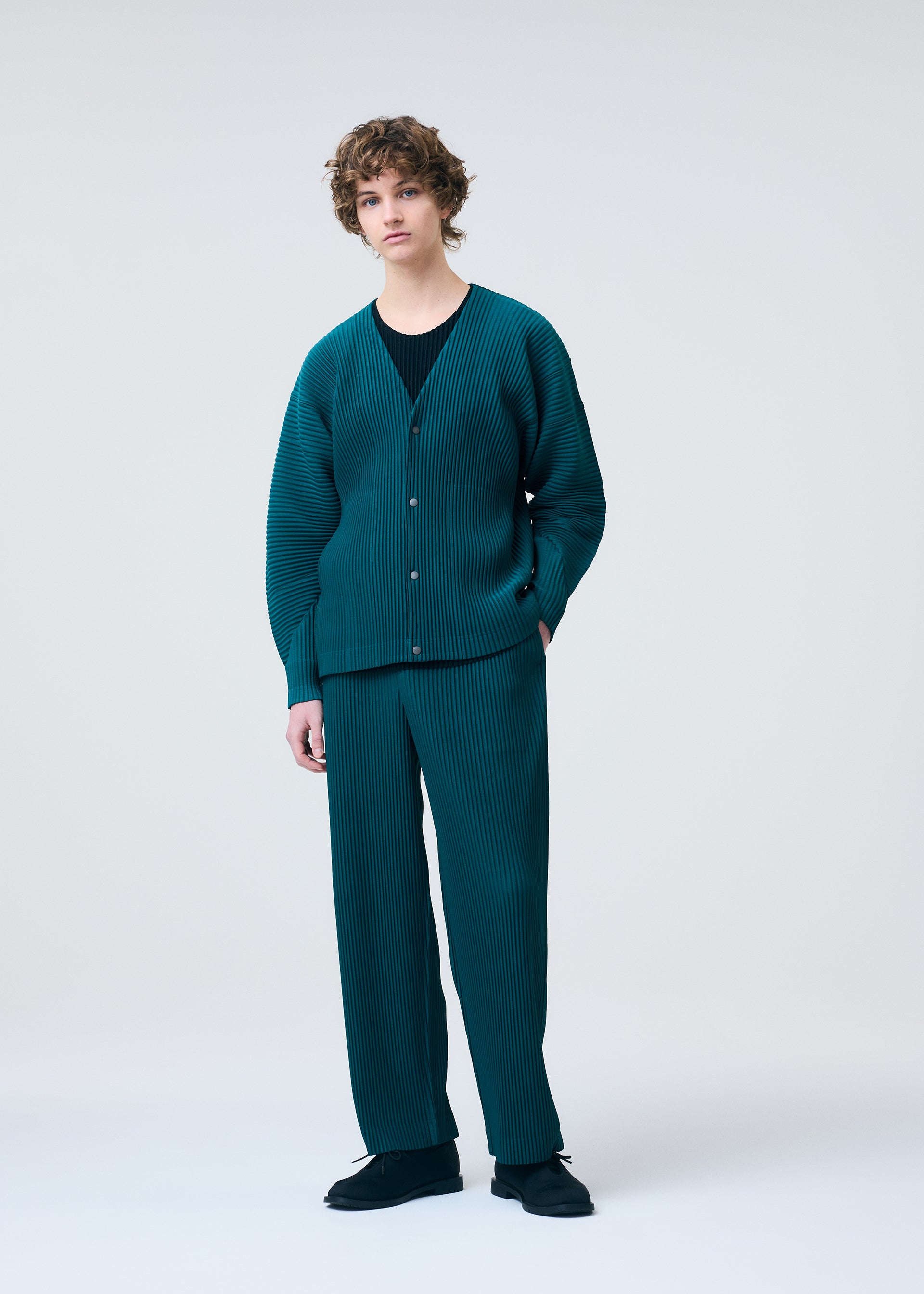 Issey Miyake Homme Plissé Color Pleats 1 kardigan černá