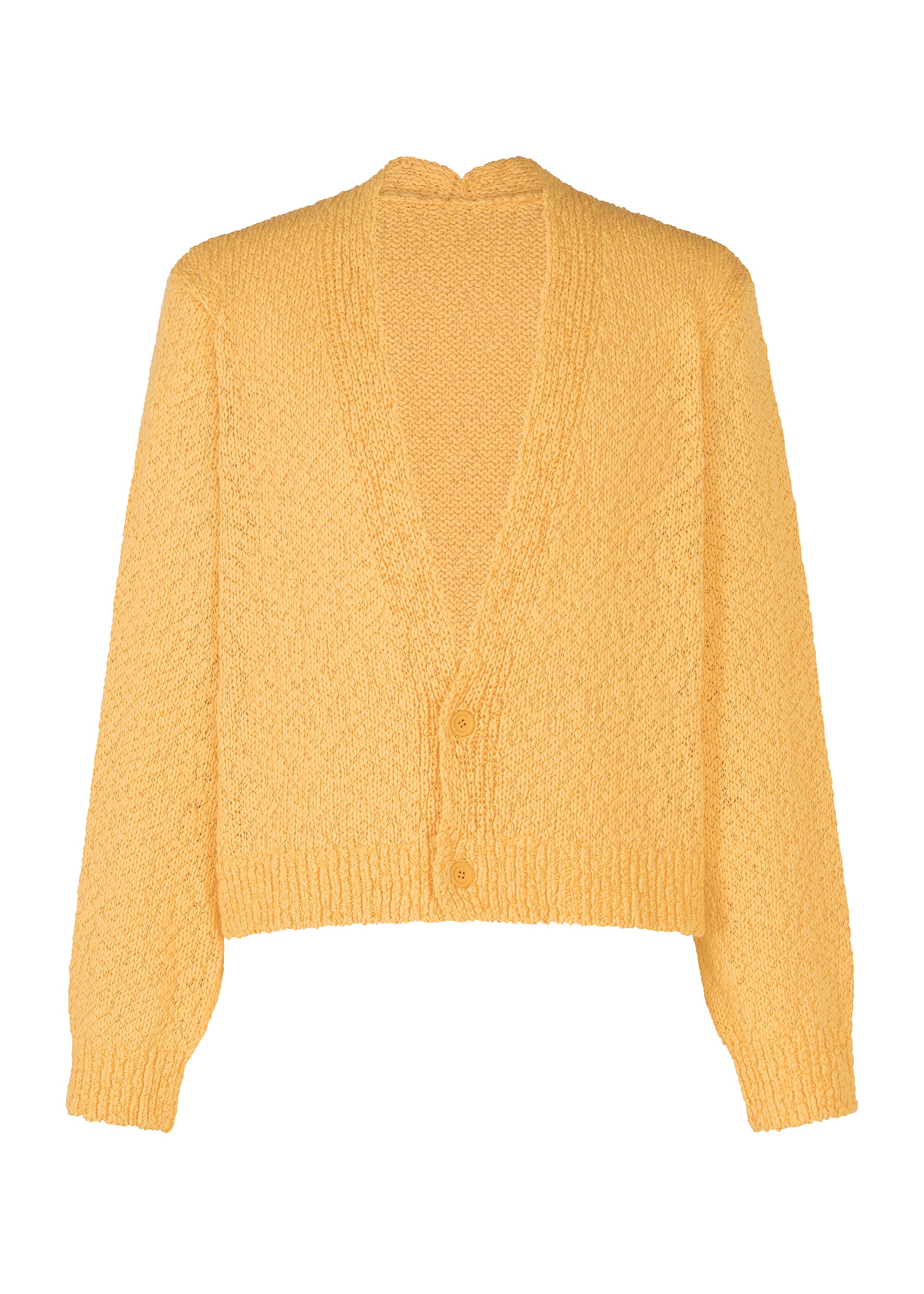 Issey Miyake Risotto Knit kardigan orange z organické bavlny