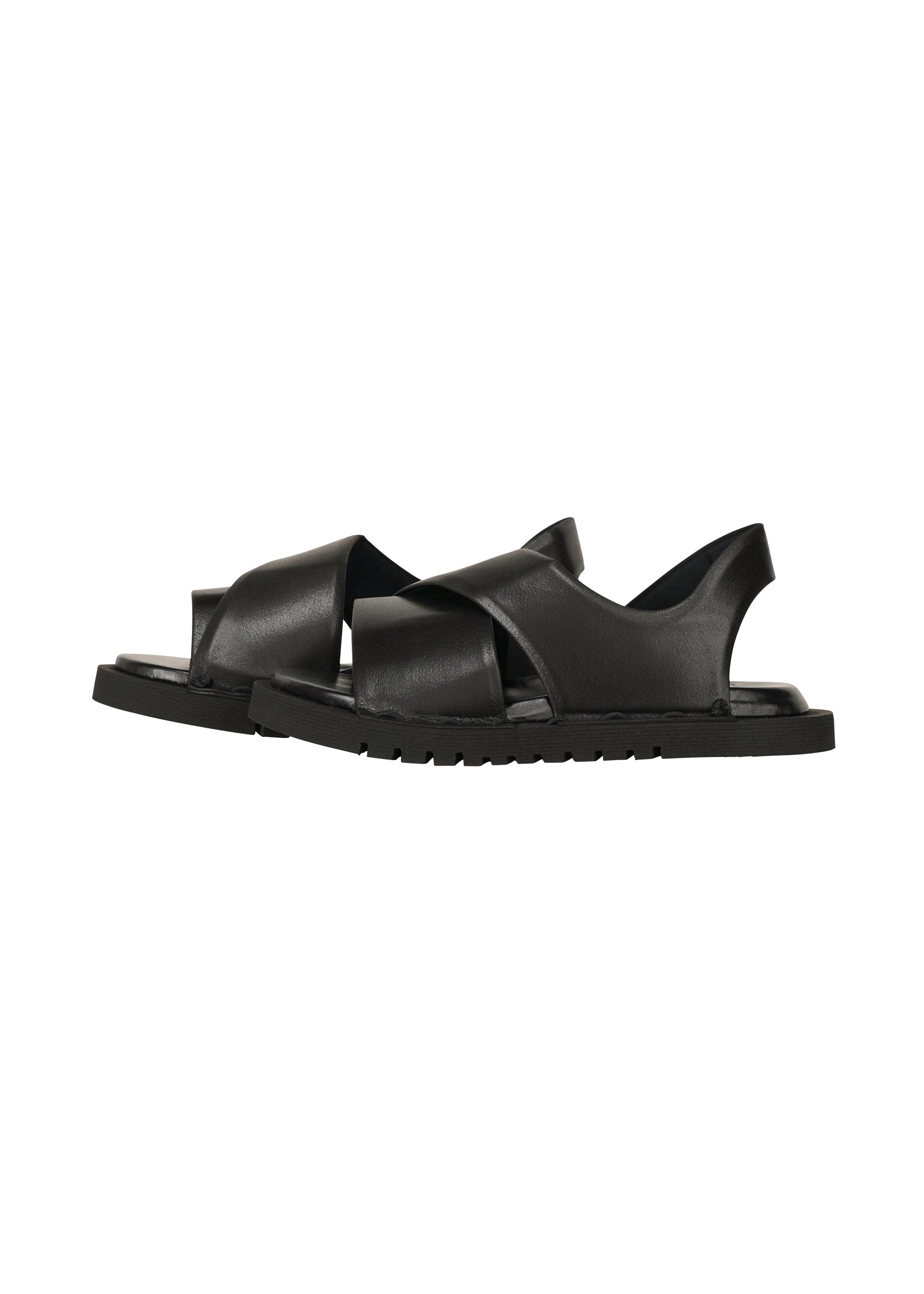 Issey Miyake Type-III Magarimono sandály černé 27,5