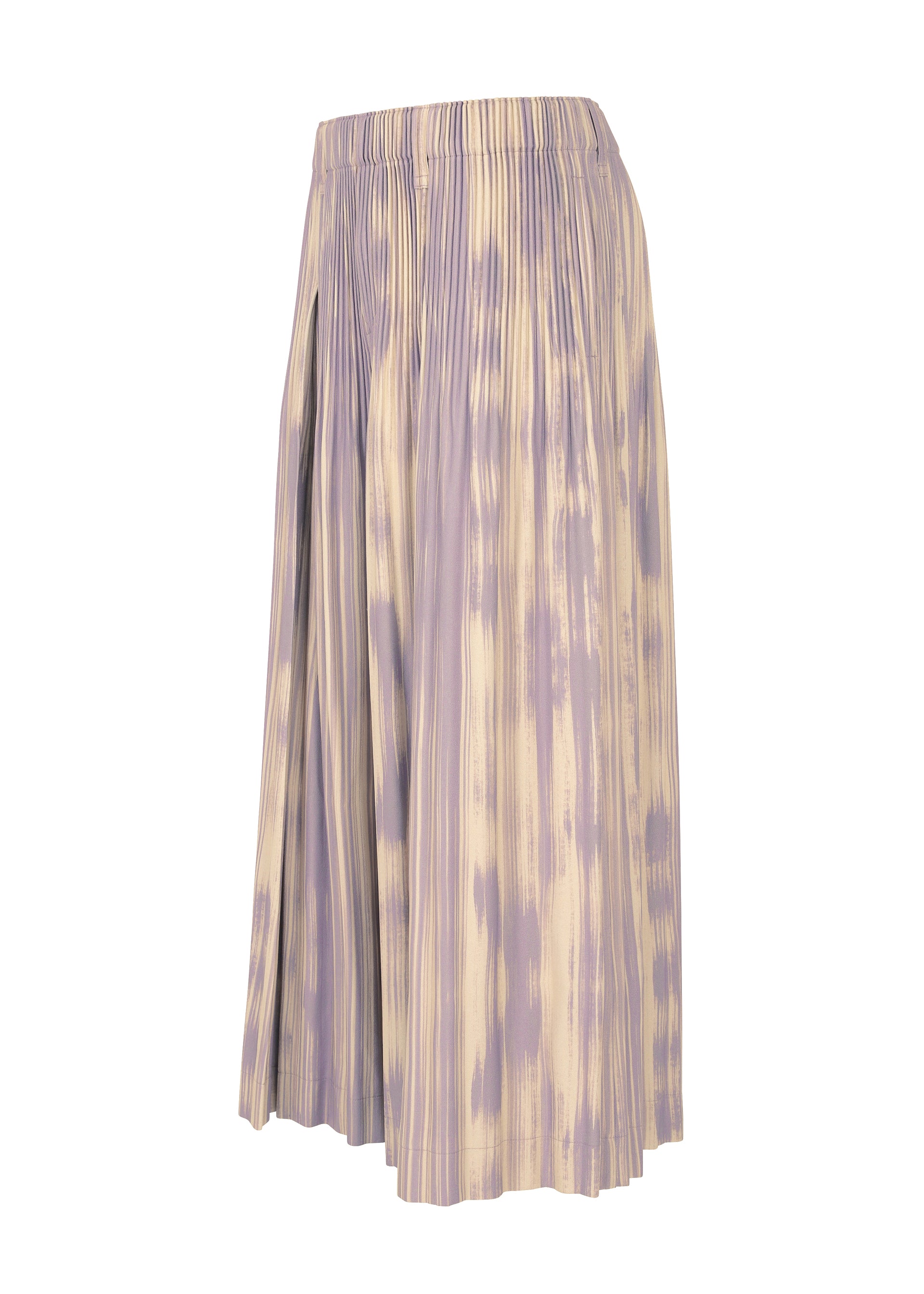 Issey Miyake Homme Plissé Brushstroke Stripe kalhoty černé plisované